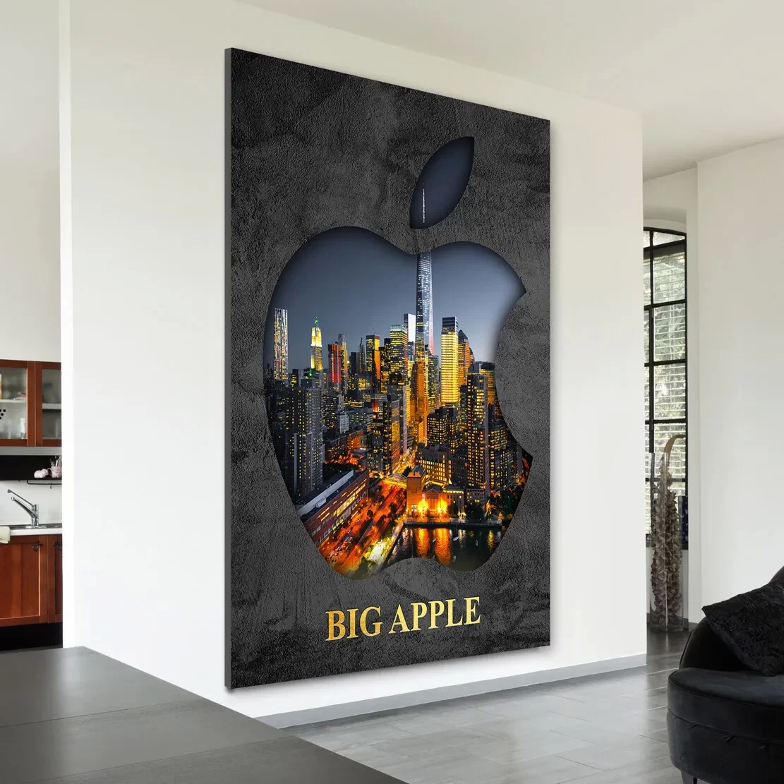 Acrylglasbild New York Big Apple Pop Art Wand Bilder Kunstdruck Deko  Amerika Usa with regard to Usa Deko Wohnzimmer